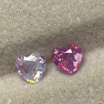 0.85/2Pcs Natural Pink Milky Sapphire Vietnam.
