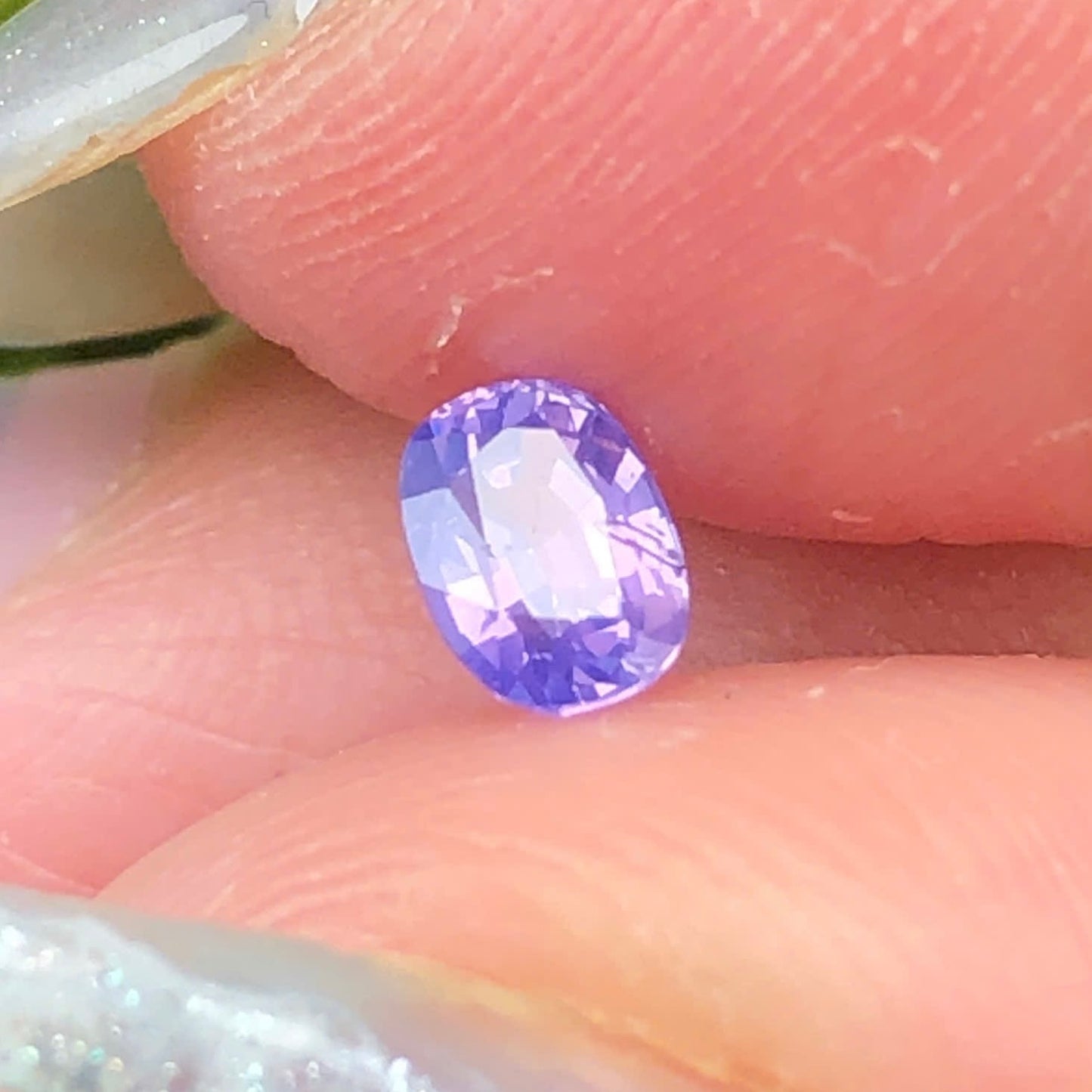 0,40ct Natural Purple Sapphire Vietnam. Cushion Shape. No Treatment Sapphire Luc Yen.