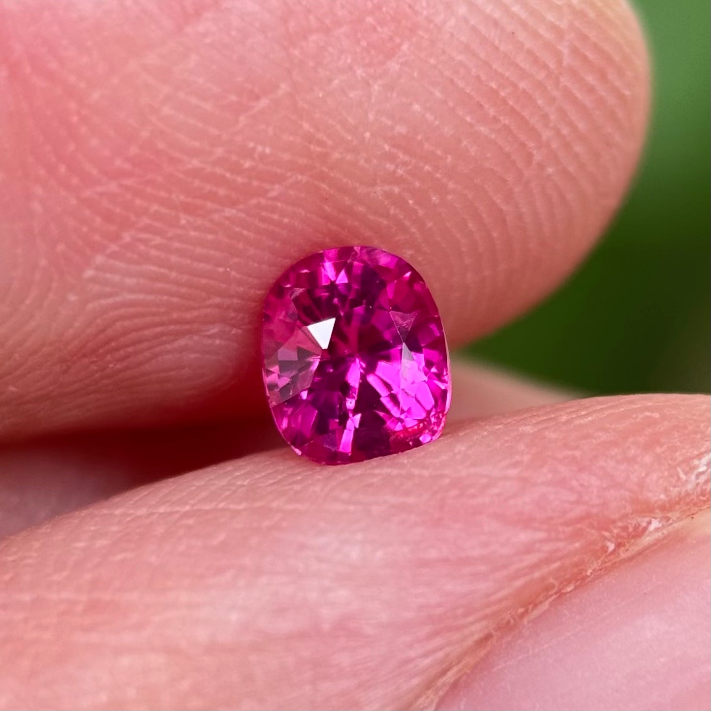 0.54 ct Natural Ruby Viet Nam. Cushion Shape. No treatment.