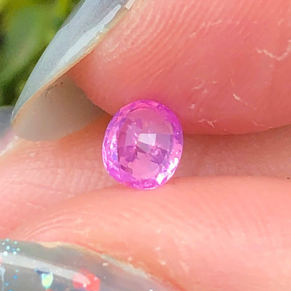 0,39ct Natural Purple Sapphire Vietnam. Cushion Shape. No Treatment Sapphire Luc Yen.