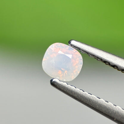 0.33 ct Natural White Milky Sapphire Vietnam. Cushion Shape.