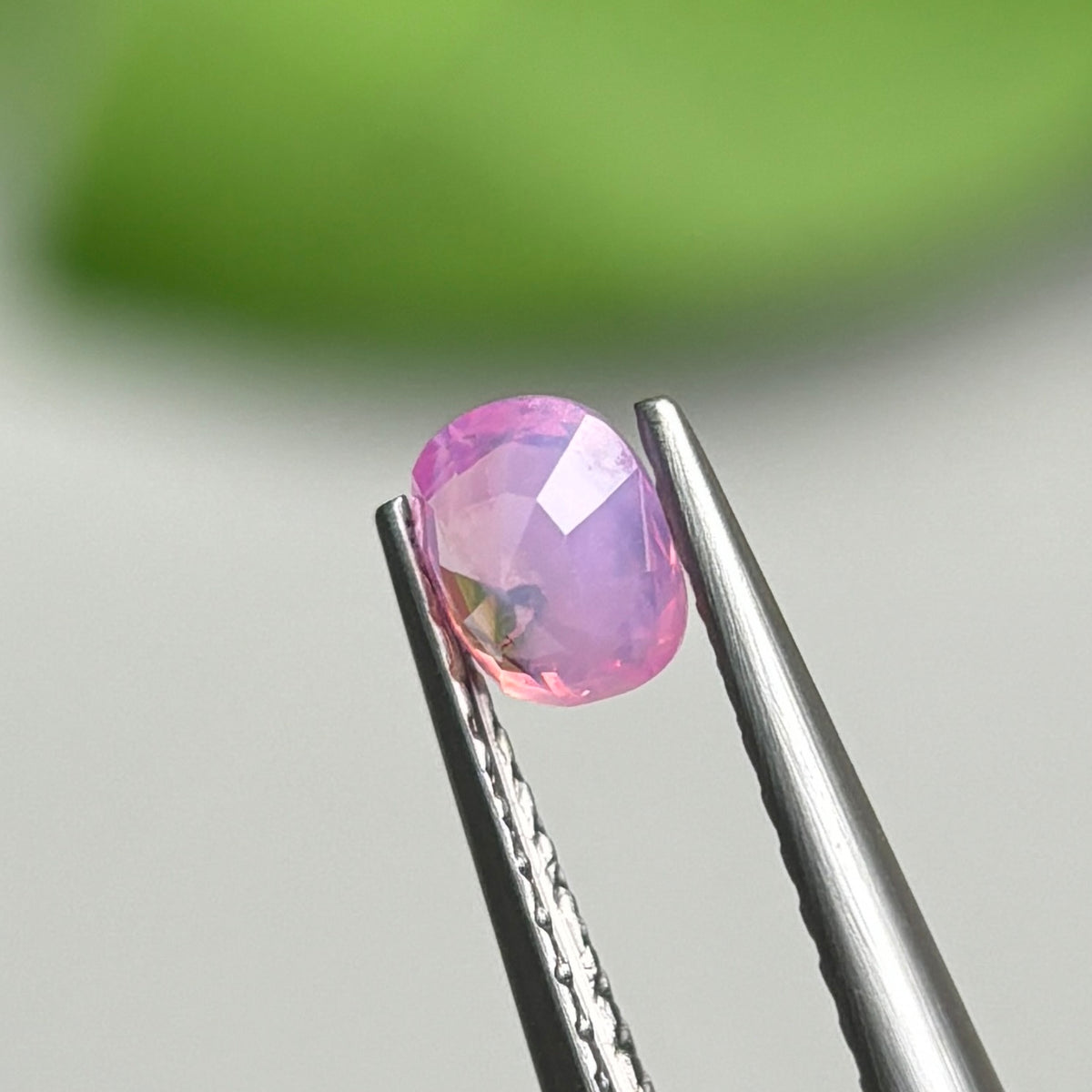 0,39ct Natural Pink Milky Sapphire Vietnam. Cushion Shape. No Treatment Milky Sapphire Luc Yen.