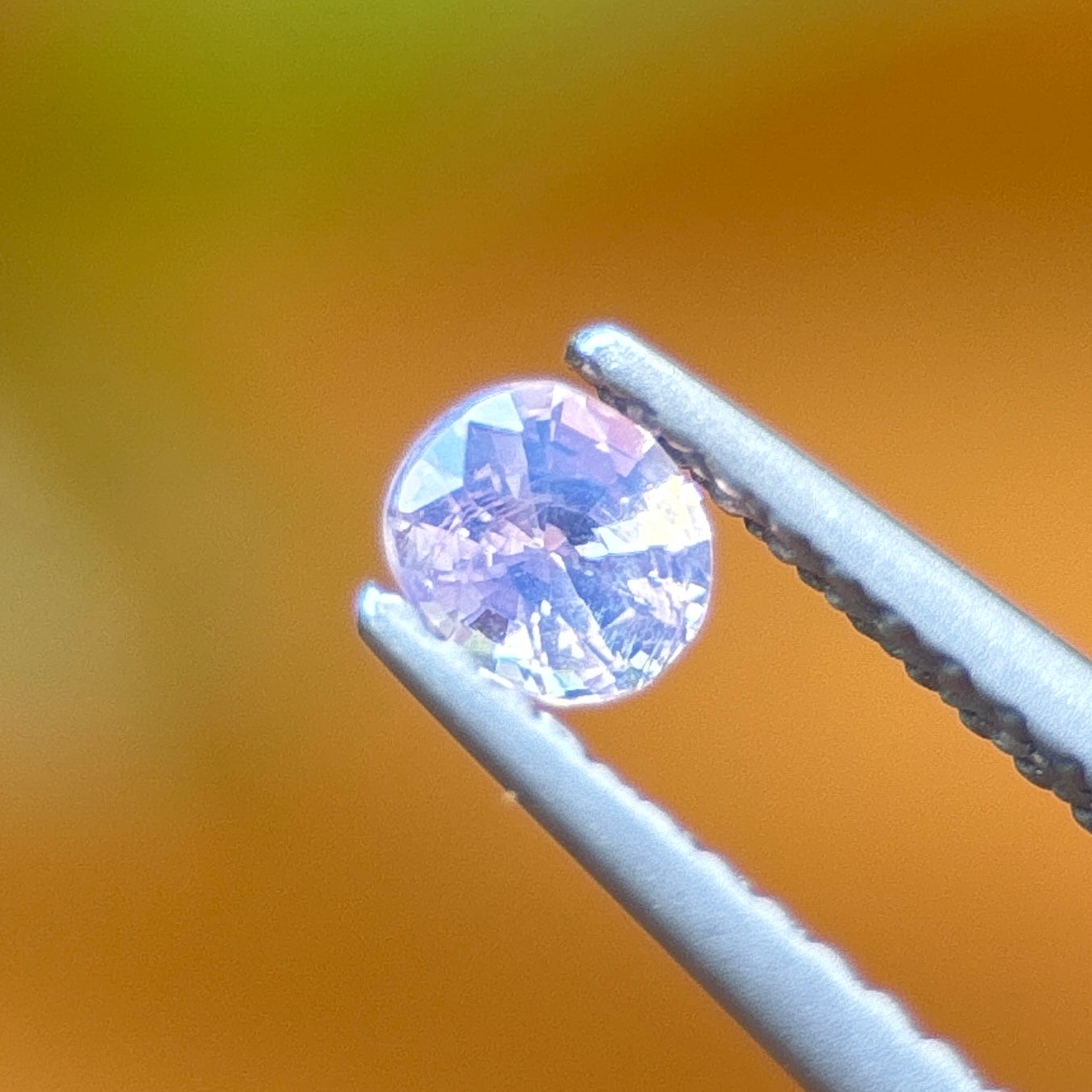 0.22 ct Natural White Silky Sapphire Vietnam. Cushion Shape. No treatment