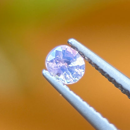 0.22 ct Natural White Silky Sapphire Vietnam. Cushion Shape. No treatment