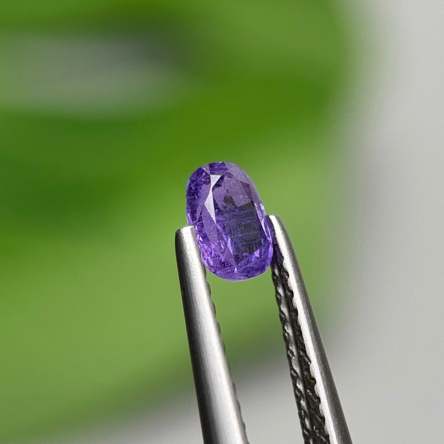 0.50 ct Natural Purple Sapphire Vietnam. Cushion Shape. No Treatment.