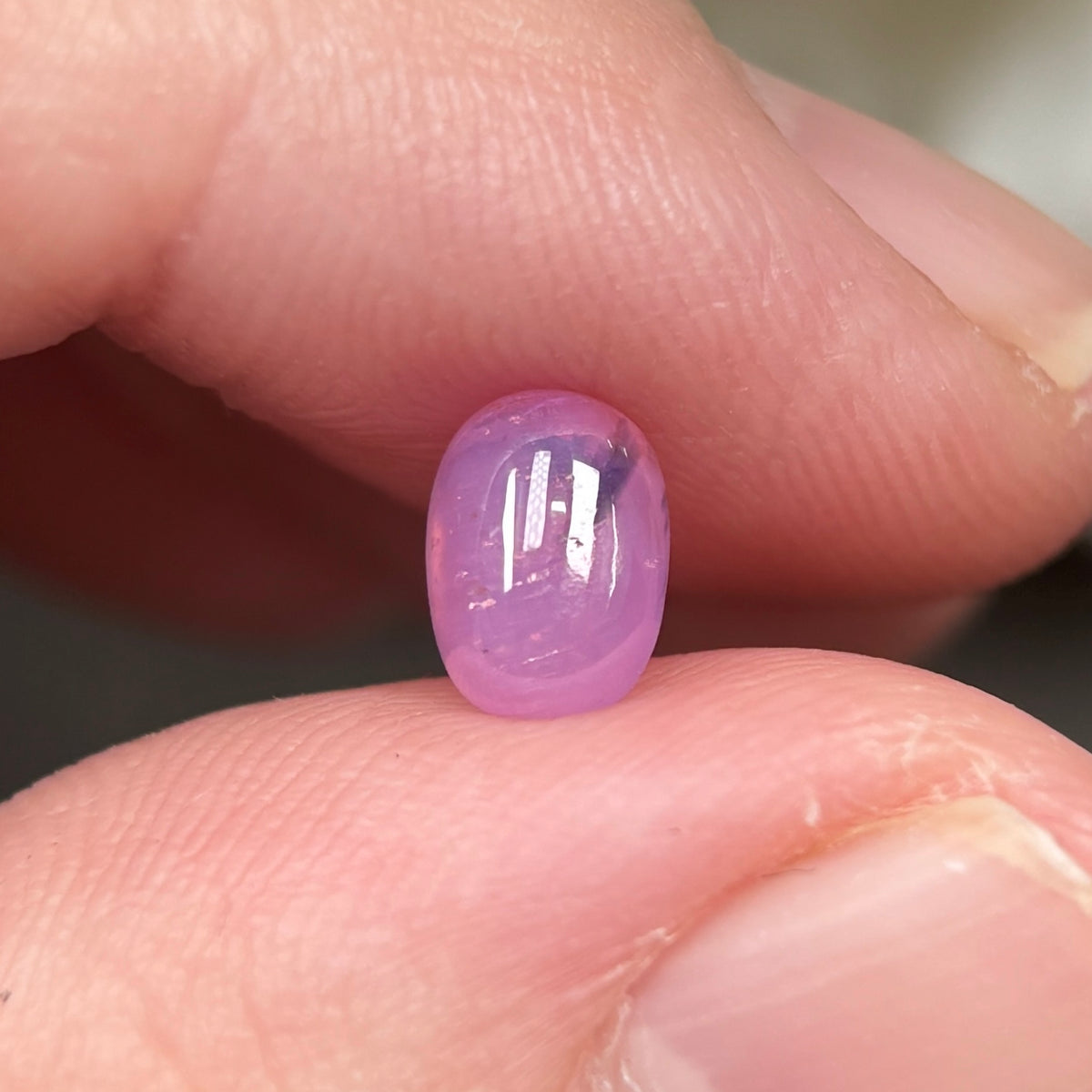 1.32ct Natural Pink Milky Cacbochon Sapphire Viet Nam. No Treatment Sapphire Luc Yen.