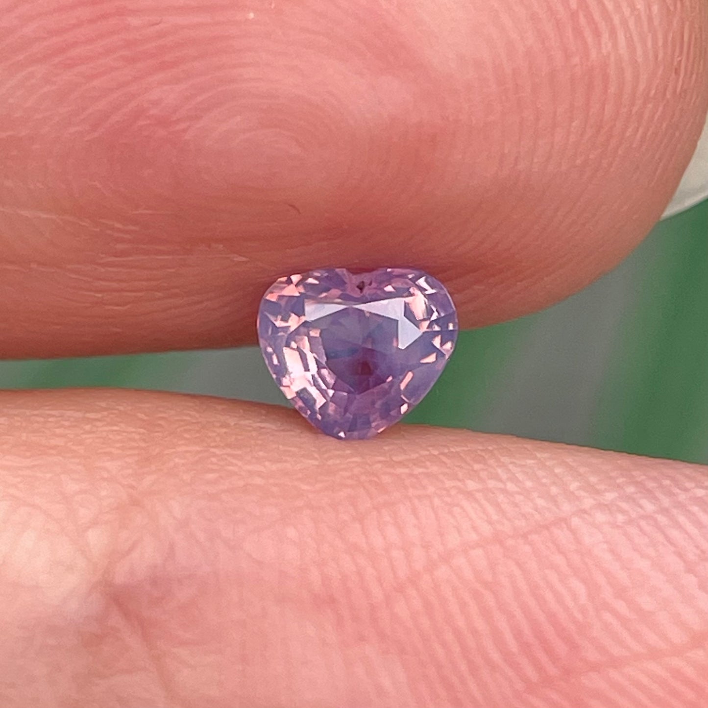 0.41ct Natural Milky Orangish Purple Sapphire Vietnam
