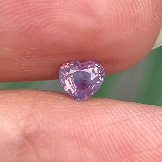0.41ct Natural Milky Orangish Purple Sapphire Vietnam