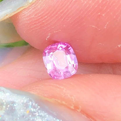 0,34ct Natural Pink Sapphire Vietnam. Cushion Shape. No Treatment Sapphire Luc Yen.