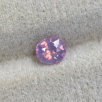 0.56 ct Natural Pink Milky Sapphire Vietnam. Cushion Shape. No Treatment.