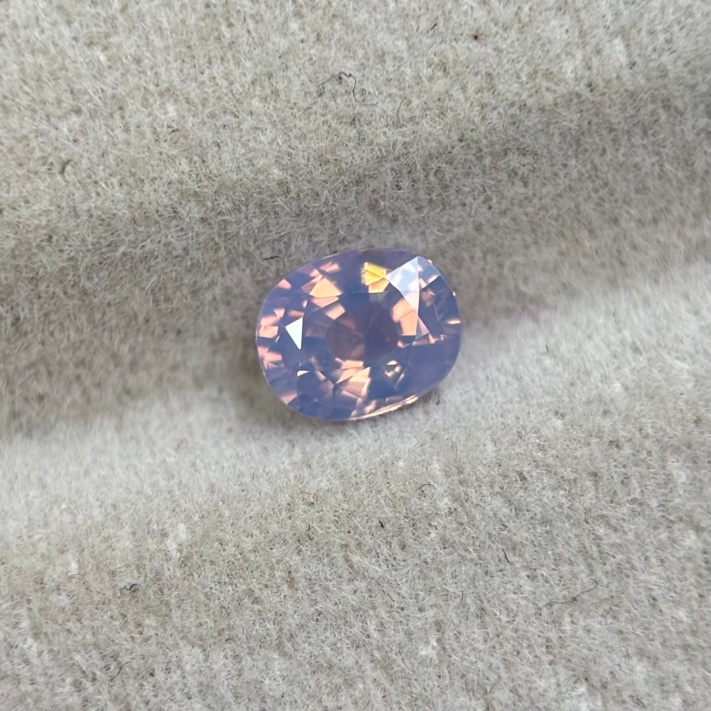 0.55 ct Natural White Milky Sapphire Vietnam. Cushion Shape. No Treatment.