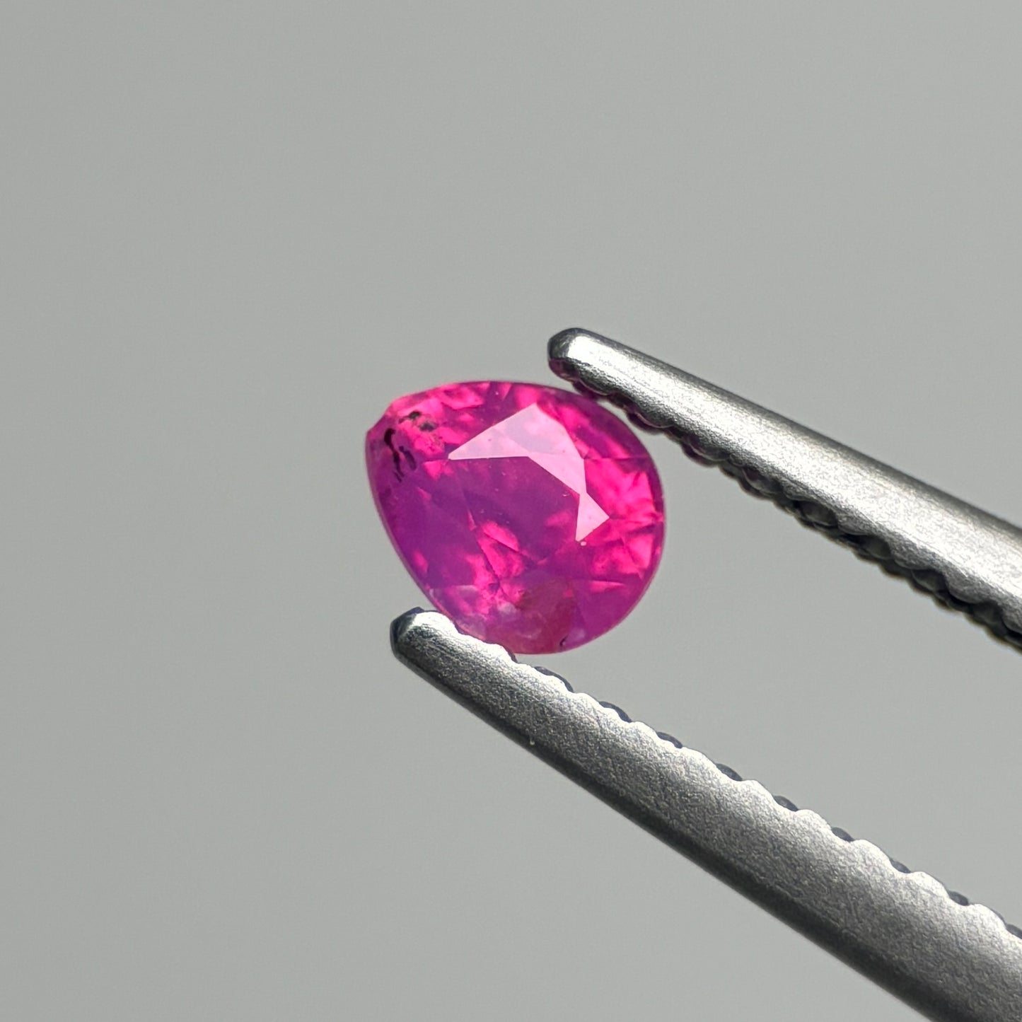 0.33 ct Natural Pink Milky Sapphire Vietnam. Pear Shape.