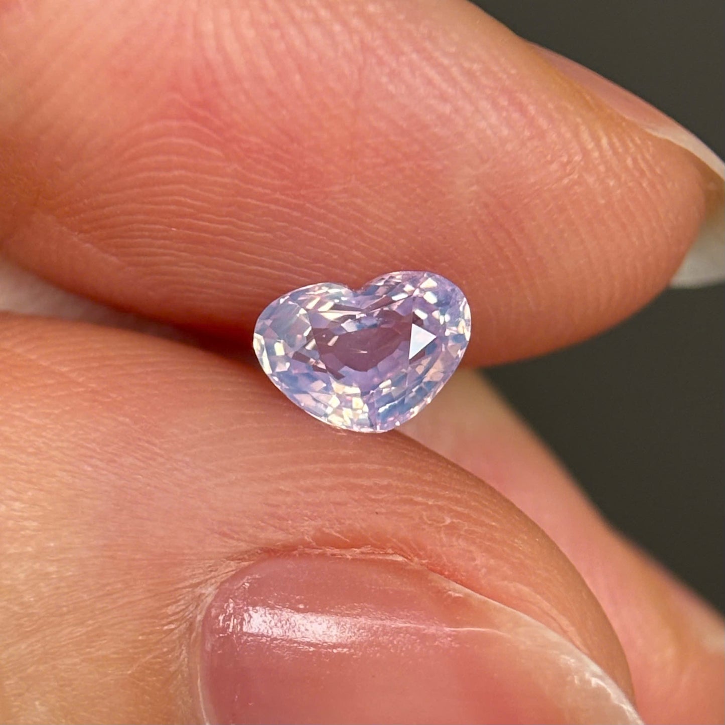 0.8ct Natural Milky White Sapphire Vietnam