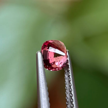0.73ct Natural Pink-Orange Spinel Vietnam. Cushion Shape.