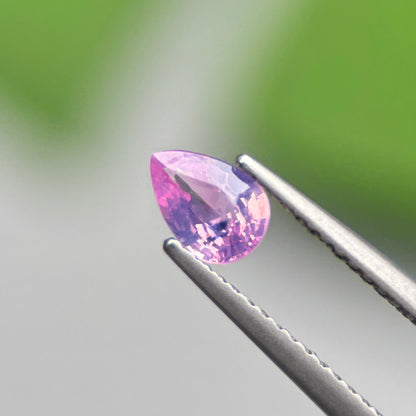 0.60 ct Natural Pink Sapphire Vietnam. Pear Shape.