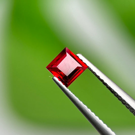 0.61 ct Natural Red Spinel Vietnam. Square Shape. No Treatment