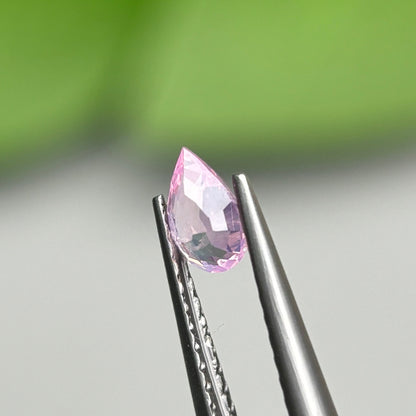 0,32ct Natural Pink Milky Sapphire Vietnam. Pear Shape. No Treatment Milky Sapphire Luc Yen.