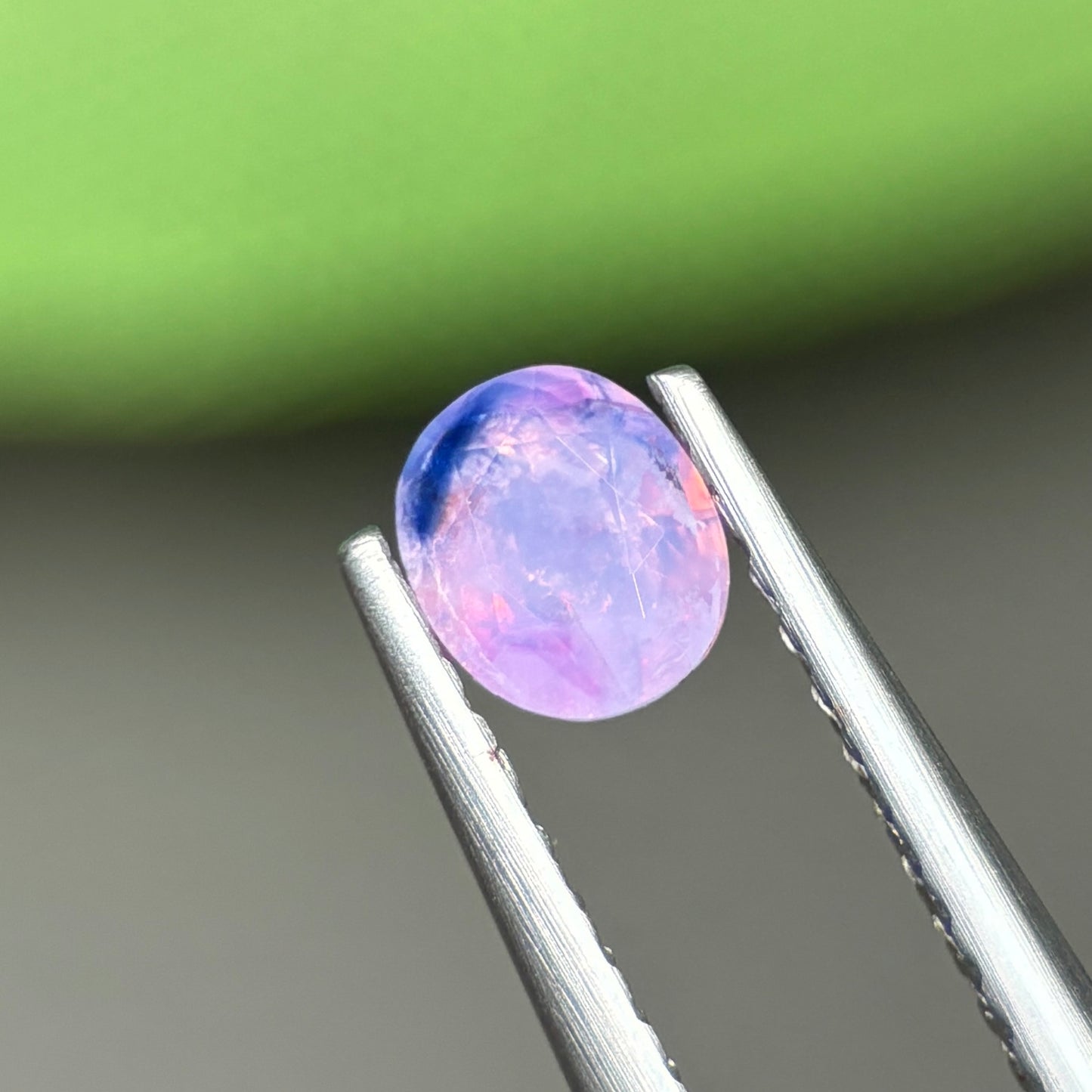 0,41ct Natural Pink Milky Sapphire Vietnam. Cushion Shape. No Treatment Milky Sapphire Luc Yen.