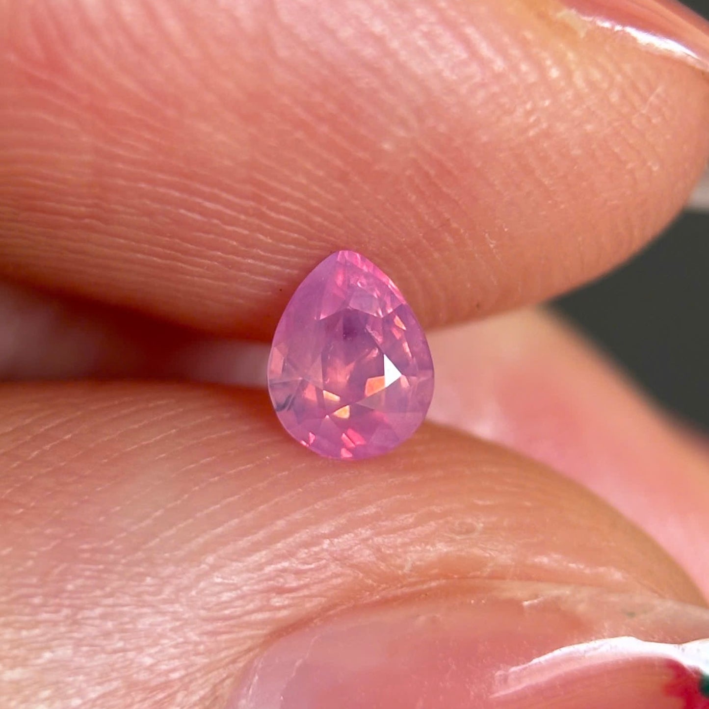 0.40ct Natural Milky Padparadscha Sapphire Vietnam