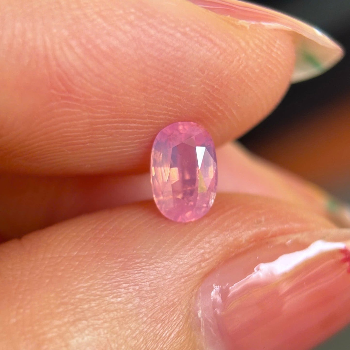 0.66ct Natural Padparadscha Sapphire Vietnam