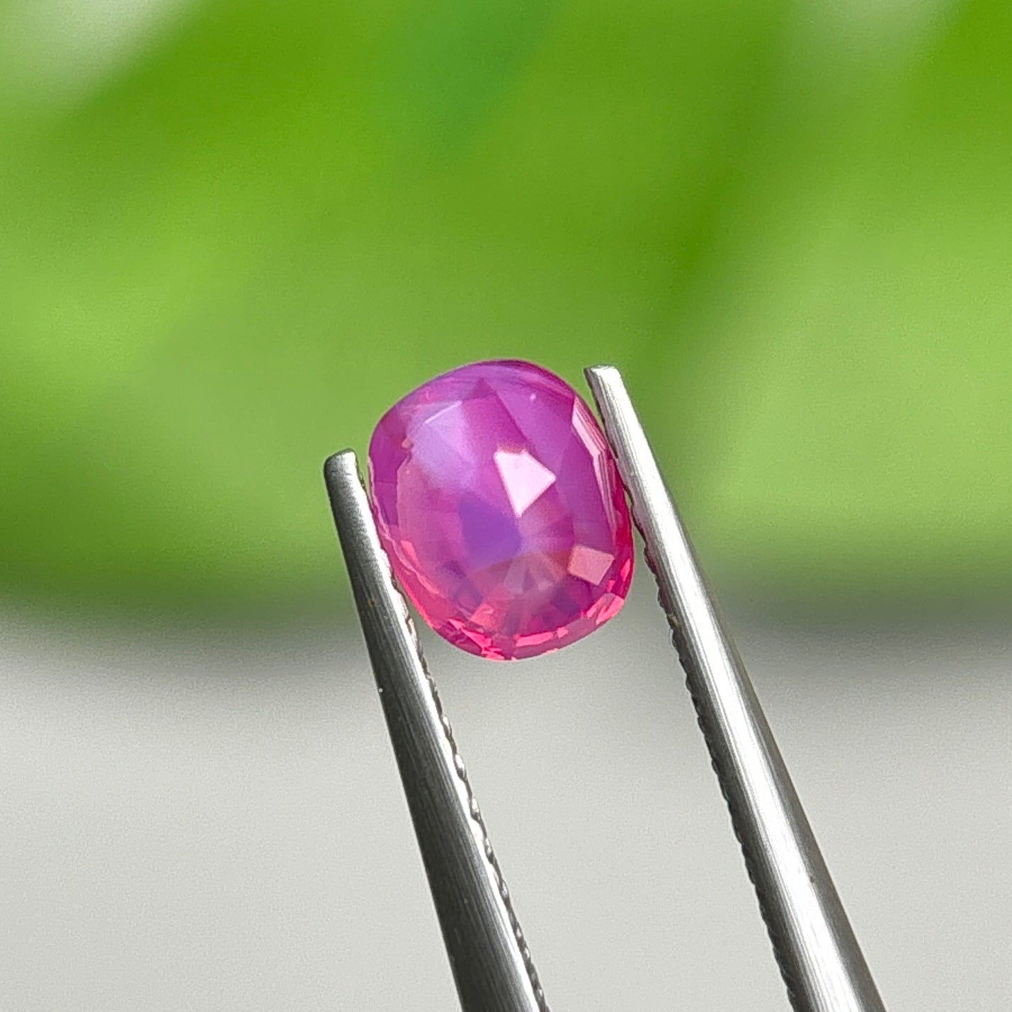 1,10ct Natural Pink Milky Sapphire Vietnam. Cushion Shape. No Treatment Milky Sapphire Luc Yen.
