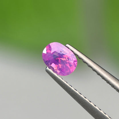 0.42 ct Natural Purple Milky Sapphire Vietnam. Cushion Shape. No Treatment.