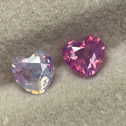 0.85/2Pcs Natural Pink Milky Sapphire Vietnam.