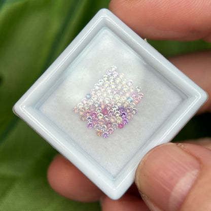 1,0ct/80Pcs Natural Sapphire Vietnam, Round Shape, C1 Quality, No Treatment Sapphire Luc Yen.