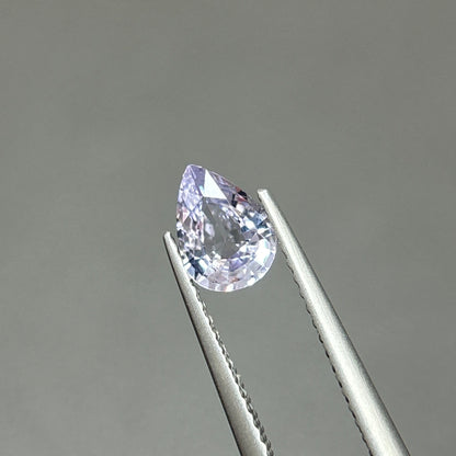 0,76ct Natural White Spinel Viet Nam. Pear Shape. No Treatment Spinel Luc Yen.