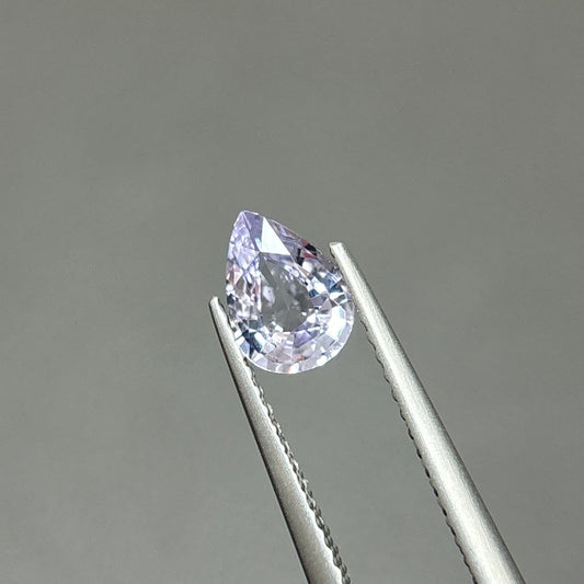0,76ct Natural White Spinel Viet Nam. Pear Shape. No Treatment Spinel Luc Yen.