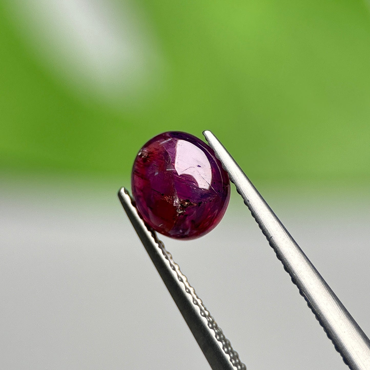 1.38ct Natural Purple Cacbochon Sapphire Viet Nam. No treatment.