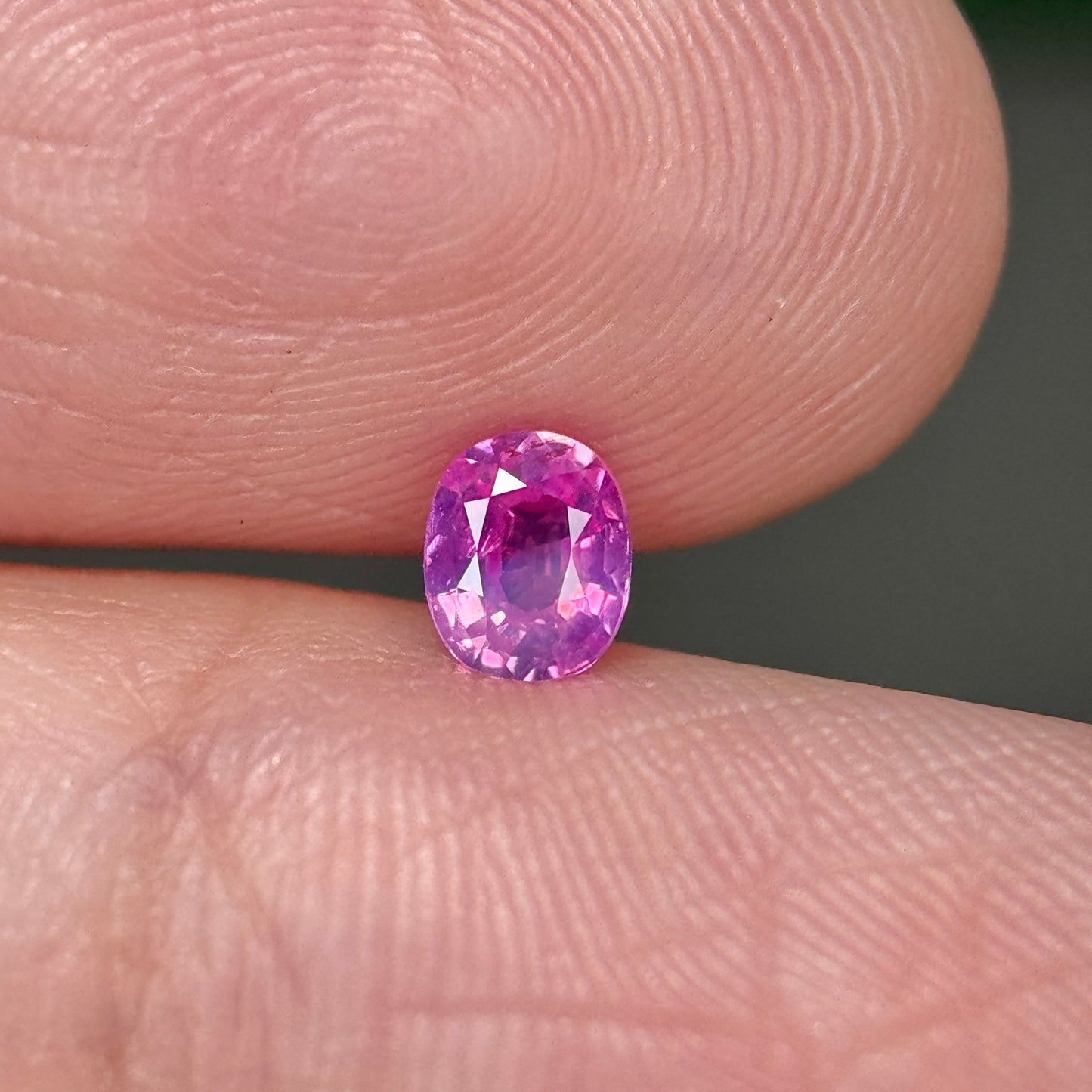 0.28 ct Natural Pink Milky Sapphire Vietnam. Cushion Shape. No Treatment.