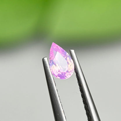 0,32ct Natural Pink Milky Sapphire Vietnam. Pear Shape. No Treatment Milky Sapphire Luc Yen.