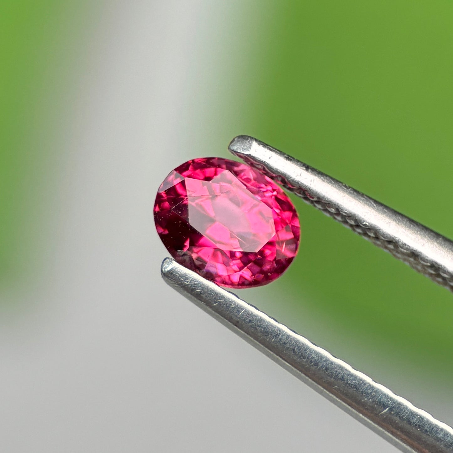 0.66 ct Natural Brownish Red Spinel Vietnam. Oval Shape. No Treatment.