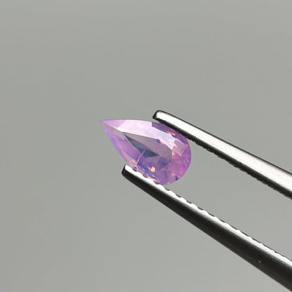 0.47 ct Natural Pink Milky Sapphire Vietnam. Pear Shape.