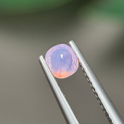 0.55 ct Natural Pink Milky Sapphire Vietnam. Cushion Shape. No Treatment.