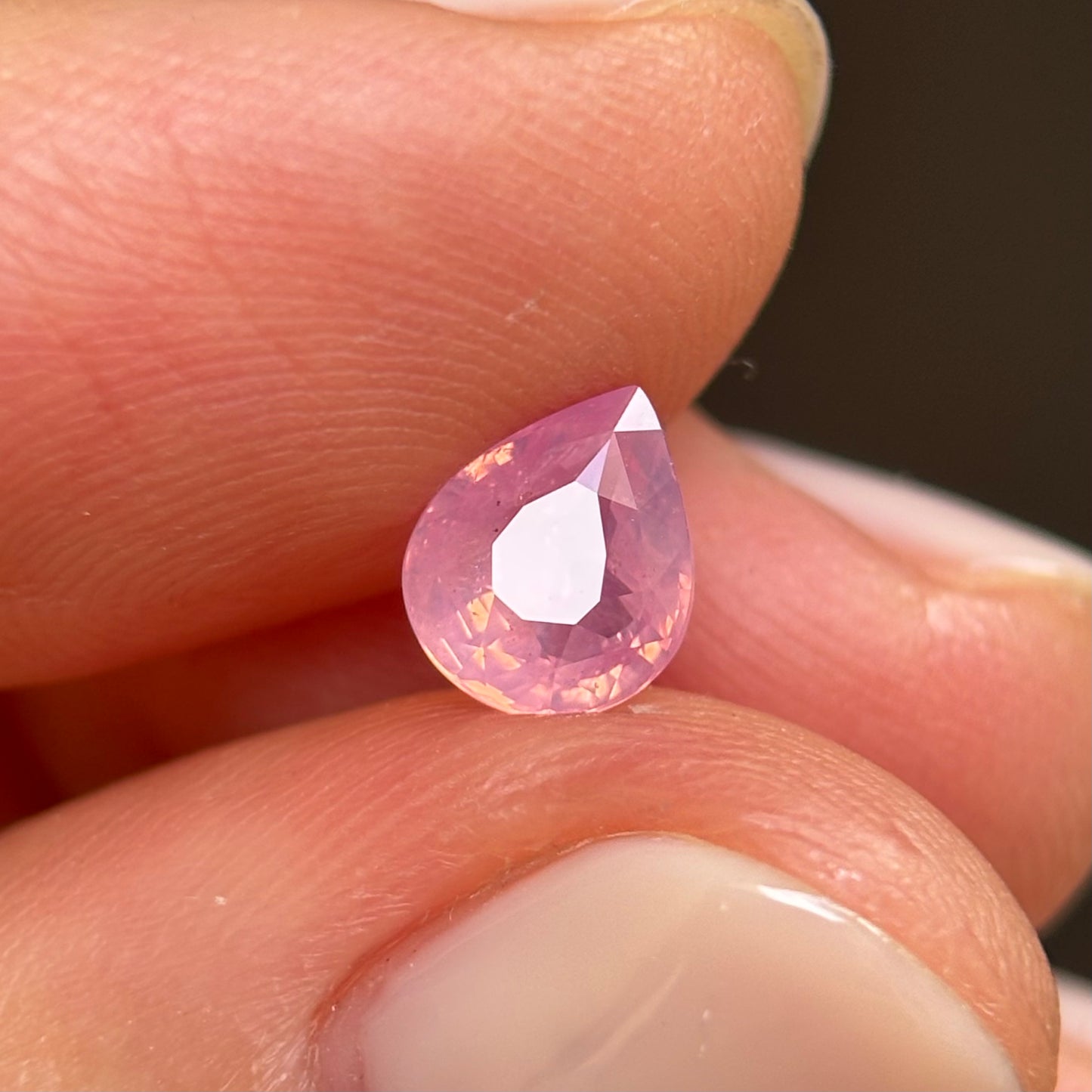 1.05 ct Natural Pink Spinel Vietnam. Pear Shape. No Treatment.