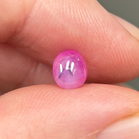 1,01ct Natural Pink Milky Cacbochon Sapphire Viet Nam. No Treatment Sapphire Luc Yen.