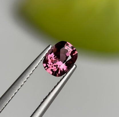 0.97 ct Natural Brownish Purple Spinel Vietnam. Cushion Shape.