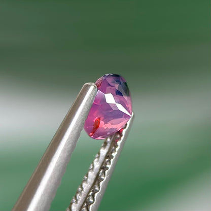 0.52 ct Natural Purplish Pink Milky Sapphire Vietnam. Cushion Shape. Unheat.