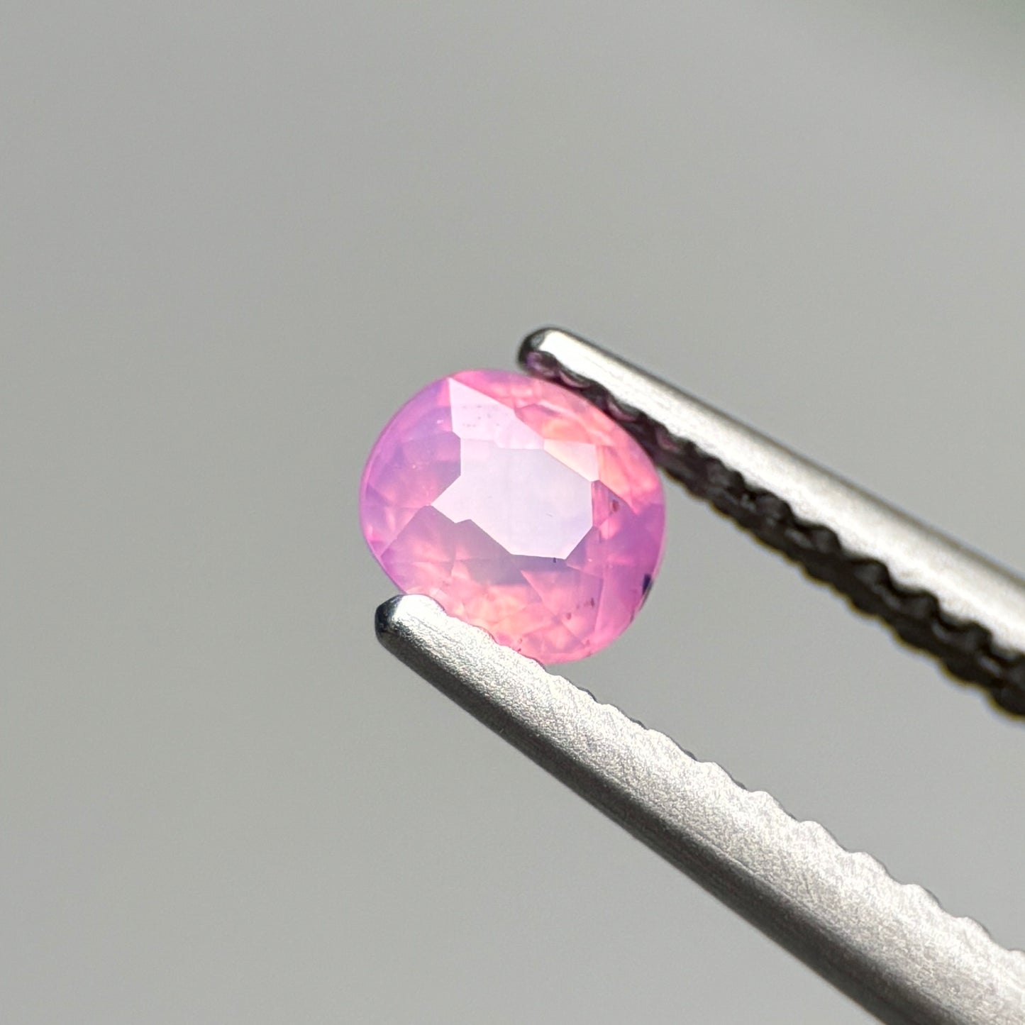 0.46 ct Natural Pink Milky Sapphire Vietnam. Cushion Shape.