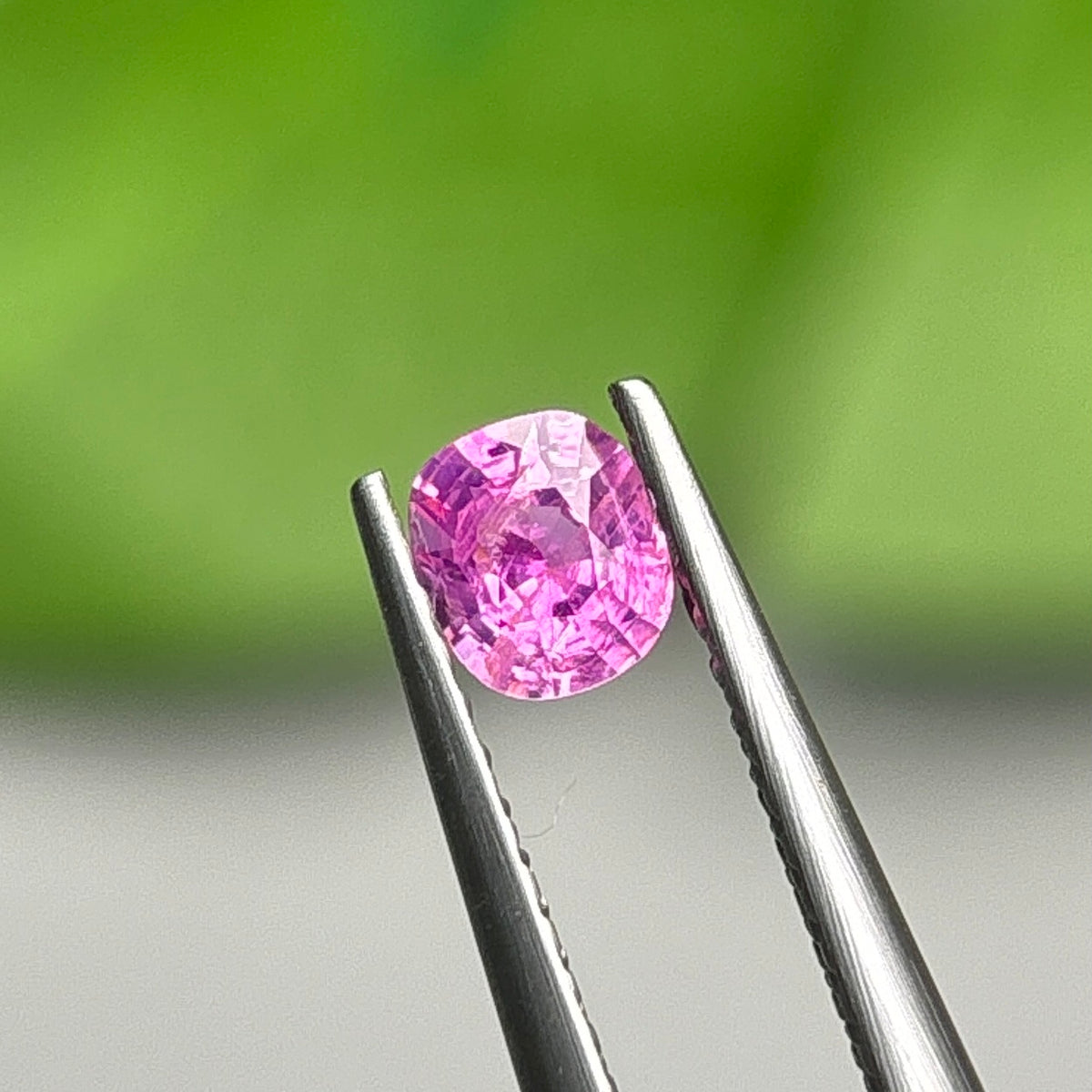 0,35ct Natural Pink Milky Sapphire Vietnam. Cushion Shape. No Treatment Milky Sapphire Luc Yen.