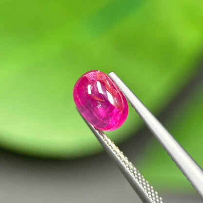 2.13ct Natural Ruby Cacbochon Viet Nam. No treatment Ruby Luc Yen.