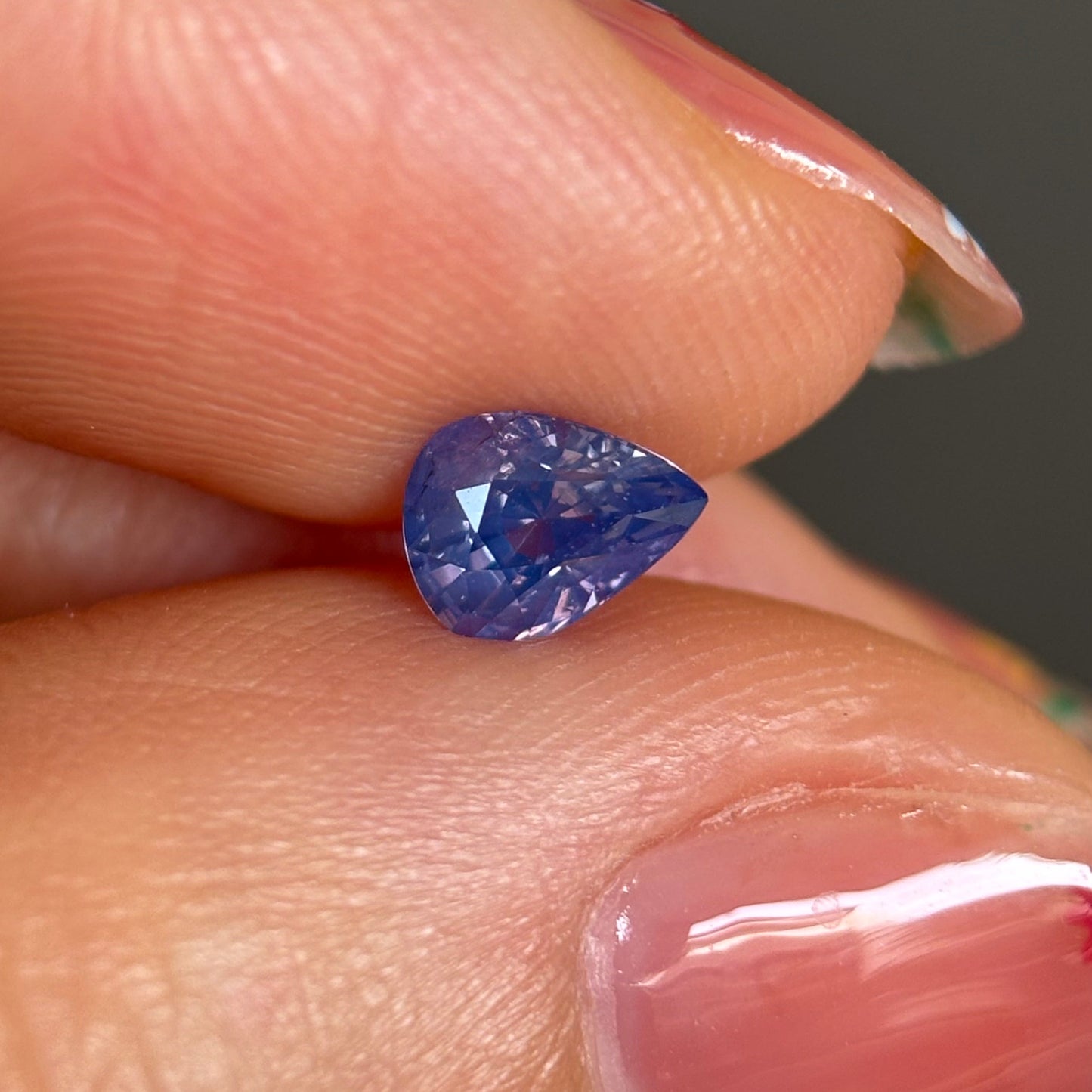 0.59ct Natural Blue Milky Sapphire Vietnam.