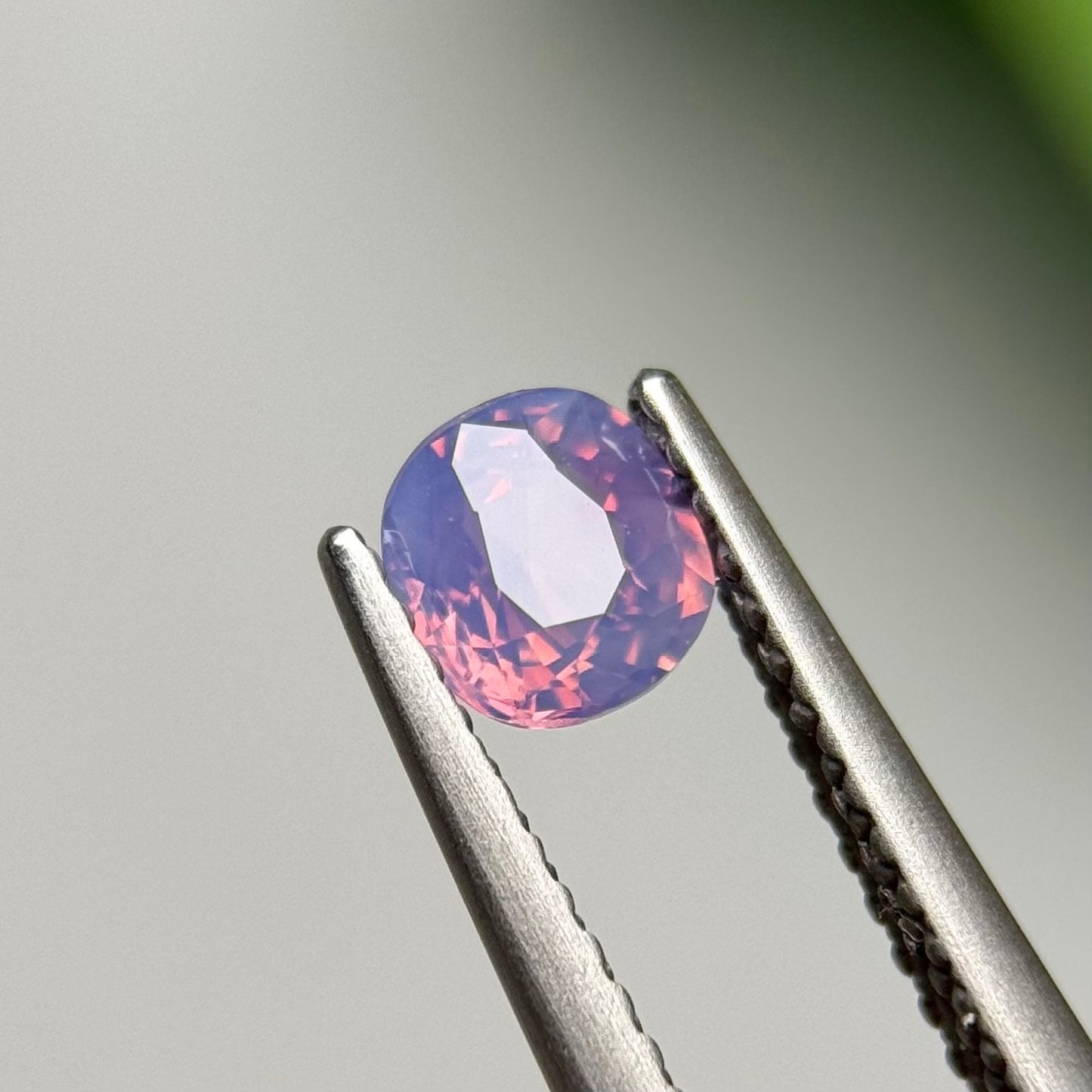 0.63ct Natural Pinkish Purple Milky Sapphire Vietnam.