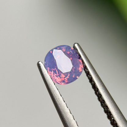 0.63ct Natural Pinkish Purple Milky Sapphire Vietnam.