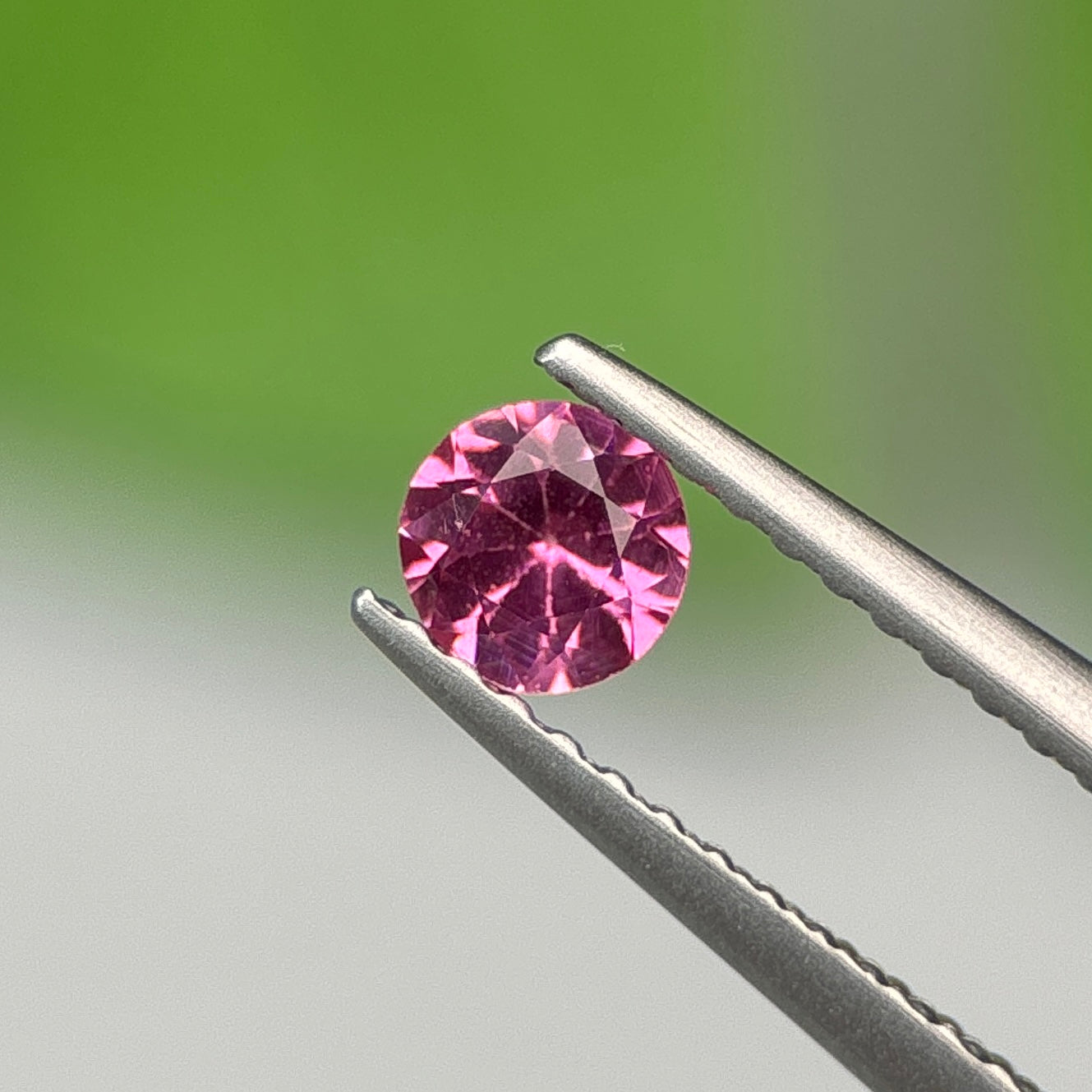 0.25 ct Natural Brownish Pink Spinel Vietnam. Round Shape. No Treatment.