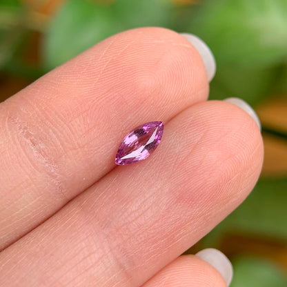 0.39 ct Natural Lite Purple Spinel Vietnam. Marquise Shape. No Treatment