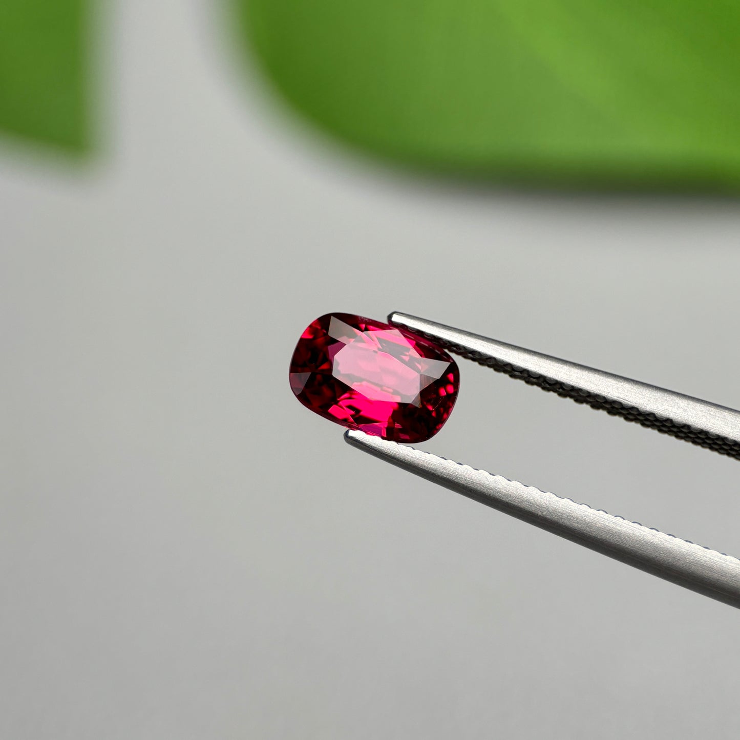 1.66 ct Natural Brownish Red Spinel Vietnam. Cushion Shape. No Treatment.
