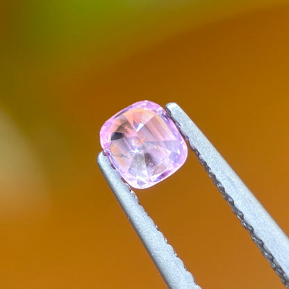 0.42 ct Natural Pink Milky Sapphire Vietnam. Cushion Shape. Unheat.